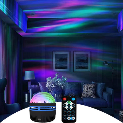 Aqua Ripple Projector Light – USB-Powered LED Lamp with Remote Control & 14 Color Modes