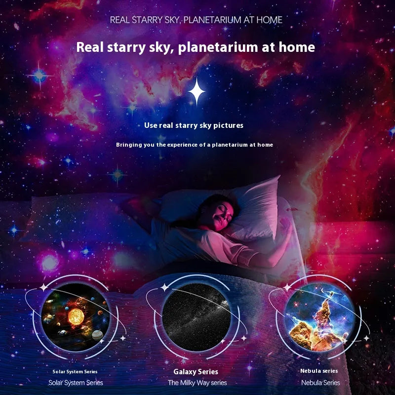 13-in-1 Galaxy Star Projector Night Light – Planetarium LED Lamp for Bedroom, Holiday & Party Decor