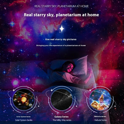 13-in-1 Galaxy Star Projector Night Light – Planetarium LED Lamp for Bedroom, Holiday & Party Decor